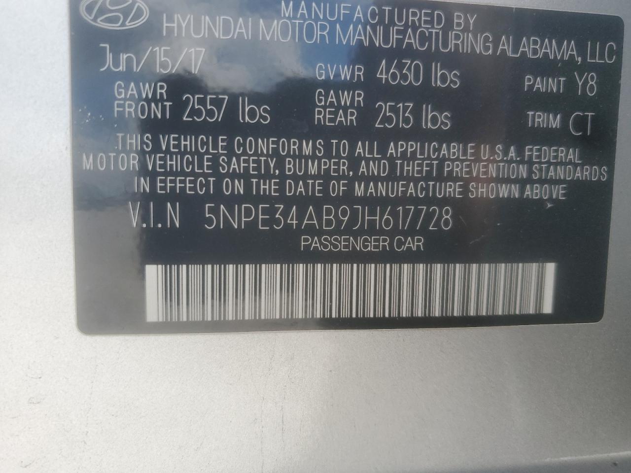 2018 HYUNDAI SONATA