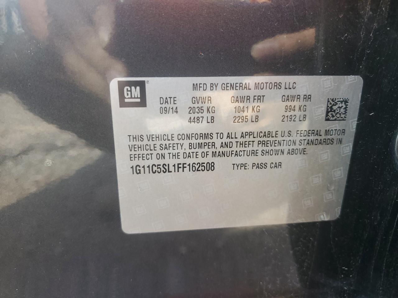 2015 CHEVROLET MALIBU