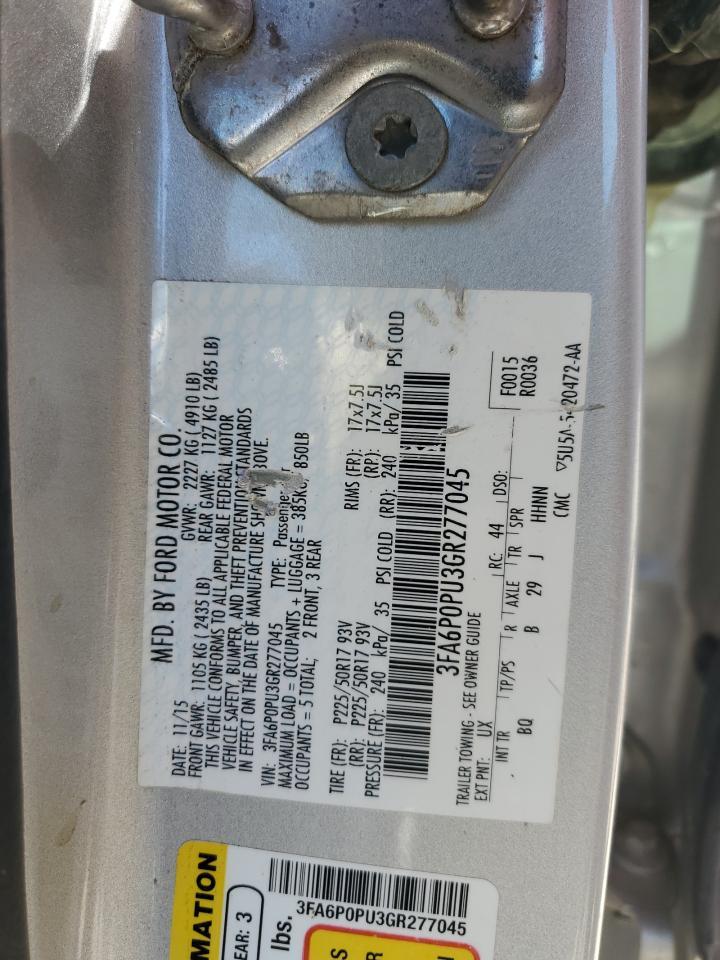 2016 FORD FUSION