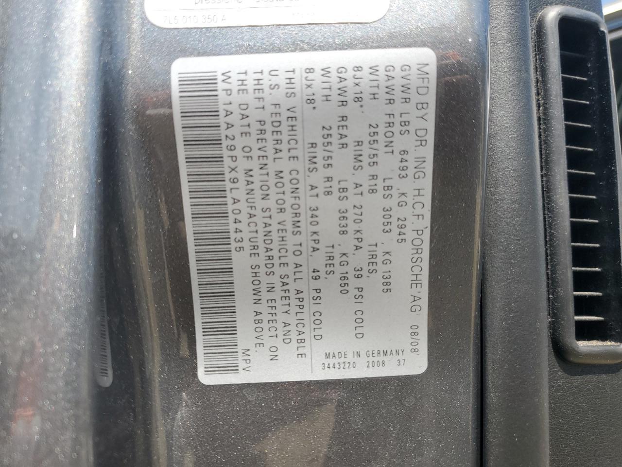 2009 PORSCHE CAYENNE
