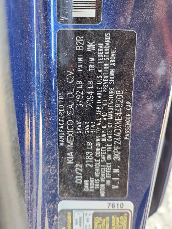 2022 KIA FORTE