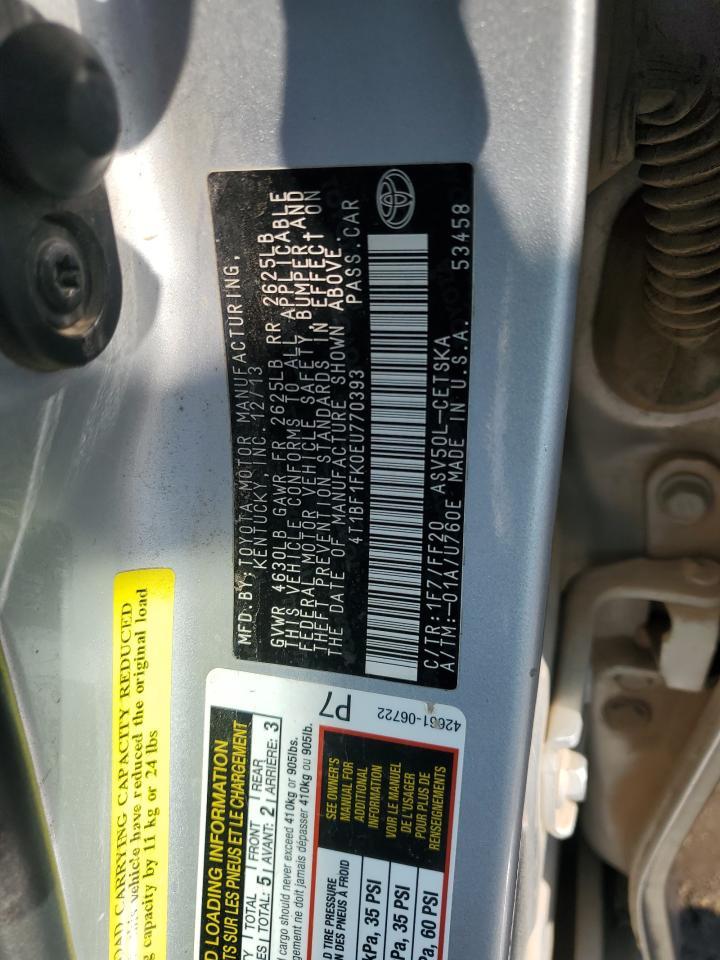 2014 TOYOTA CAMRY