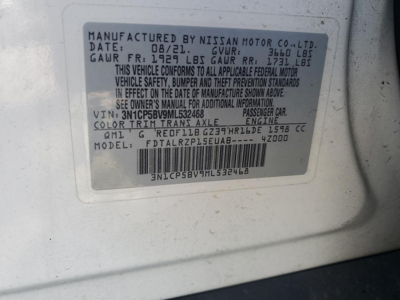 2021 NISSAN KICKS