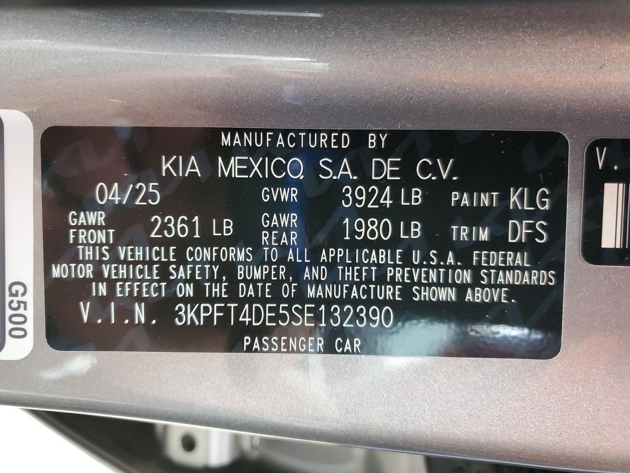 2025 KIA K4