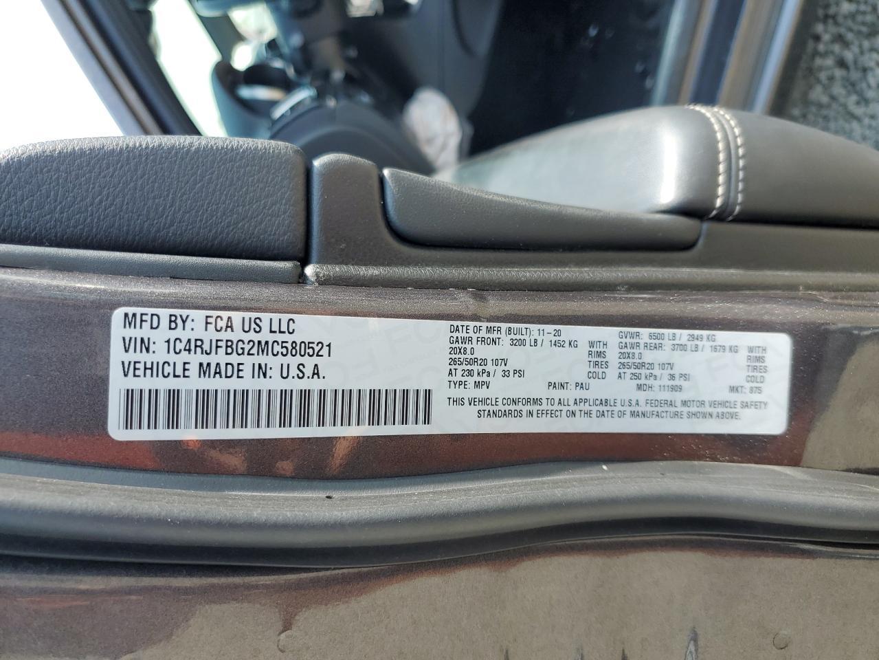 2021 JEEP Grand Cherokee