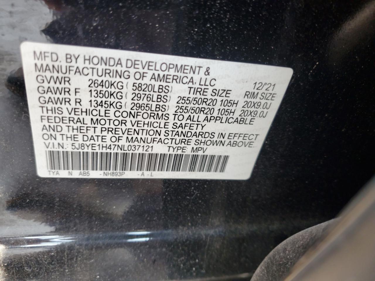 2022 ACURA MDX