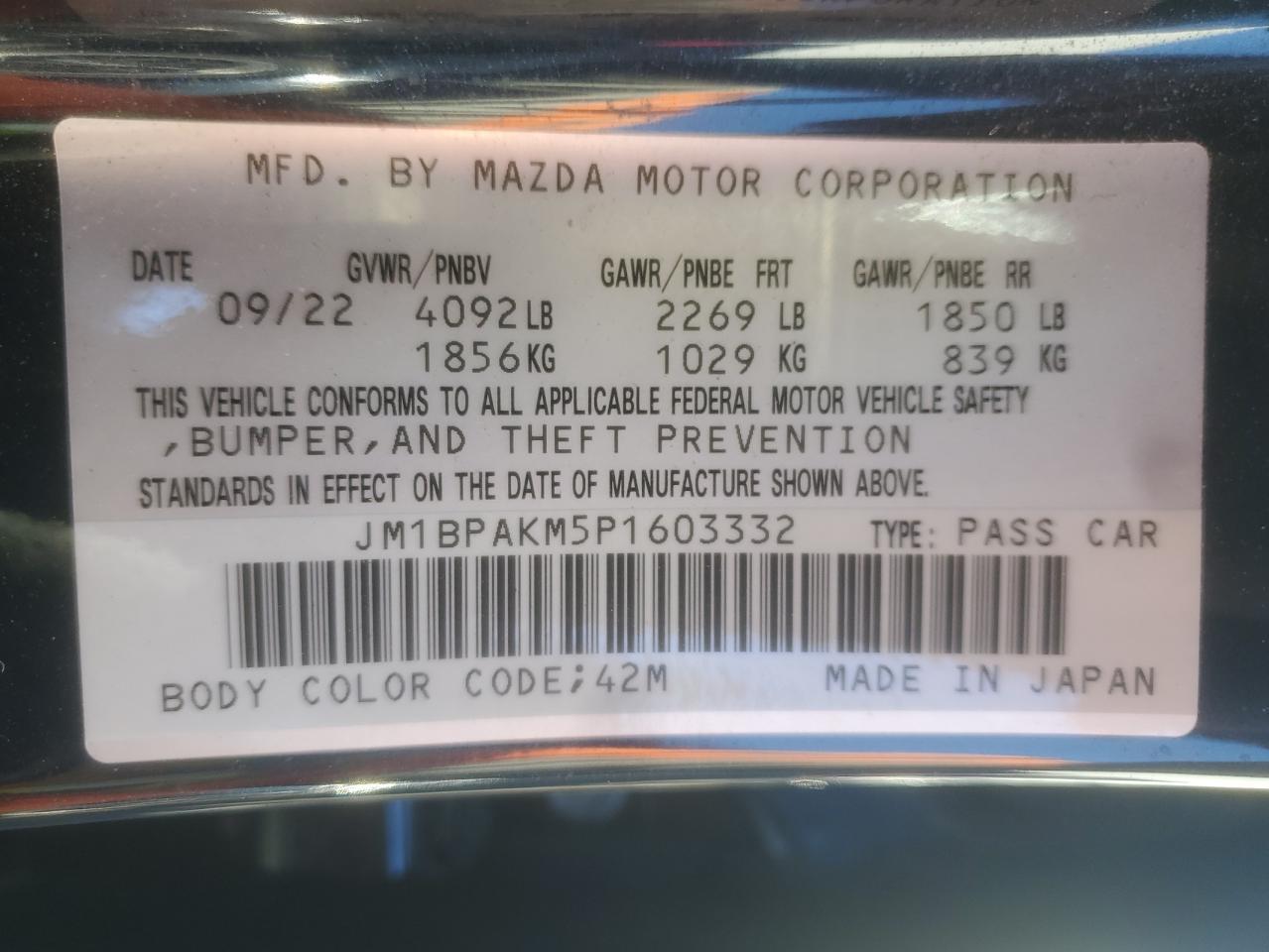 2023 MAZDA 3