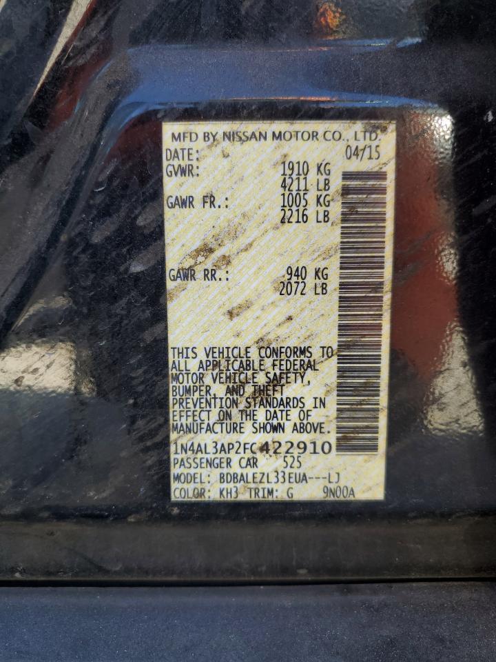 2015 NISSAN ALTIMA