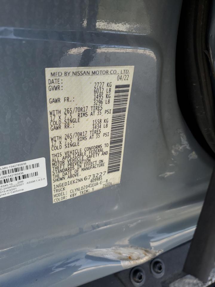 2022 NISSAN Frontier