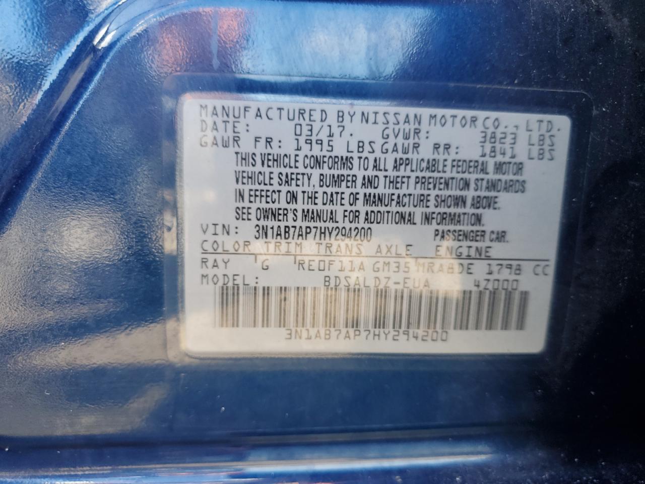 2017 NISSAN SENTRA