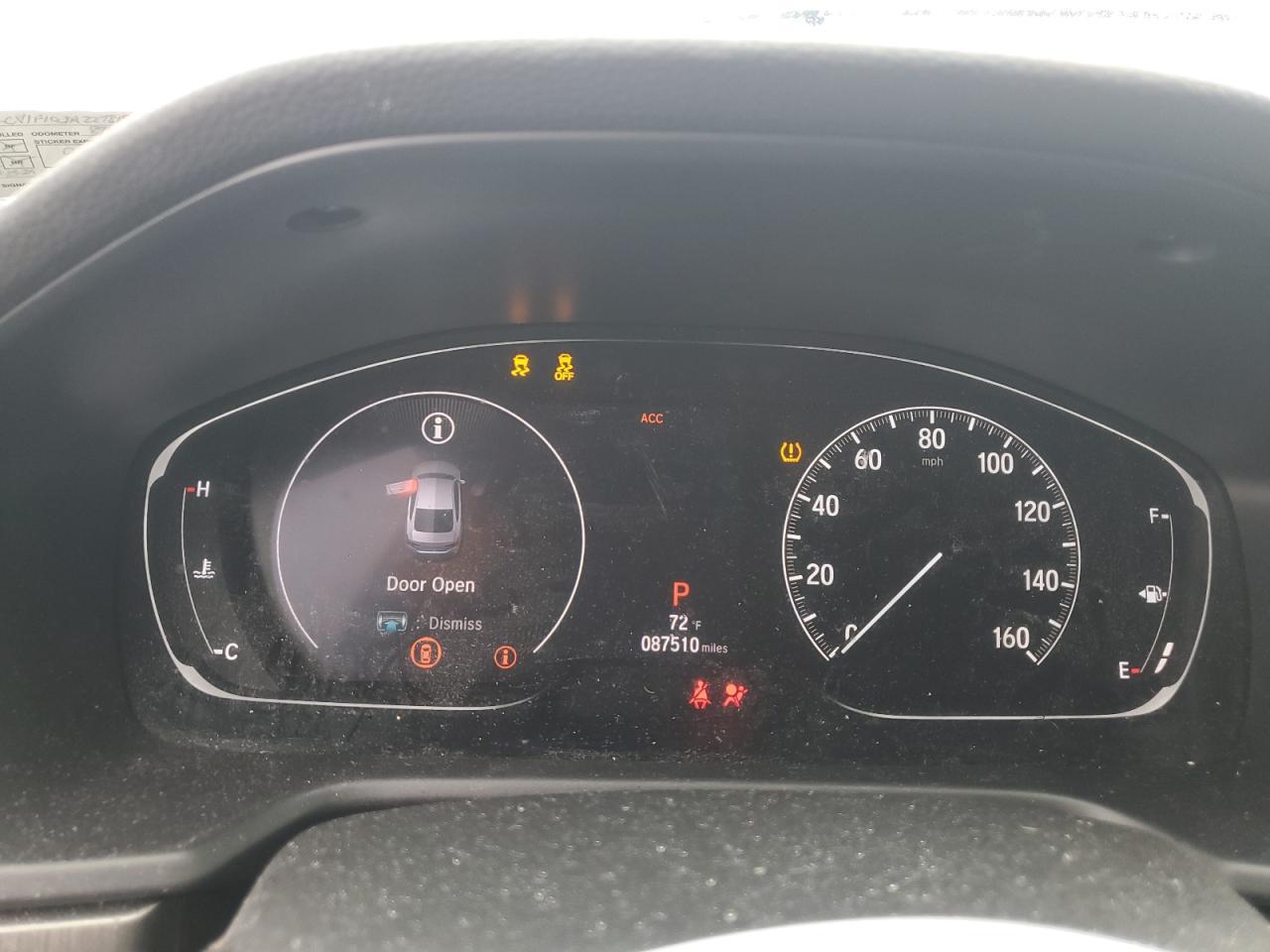 2018 HONDA ACCORD