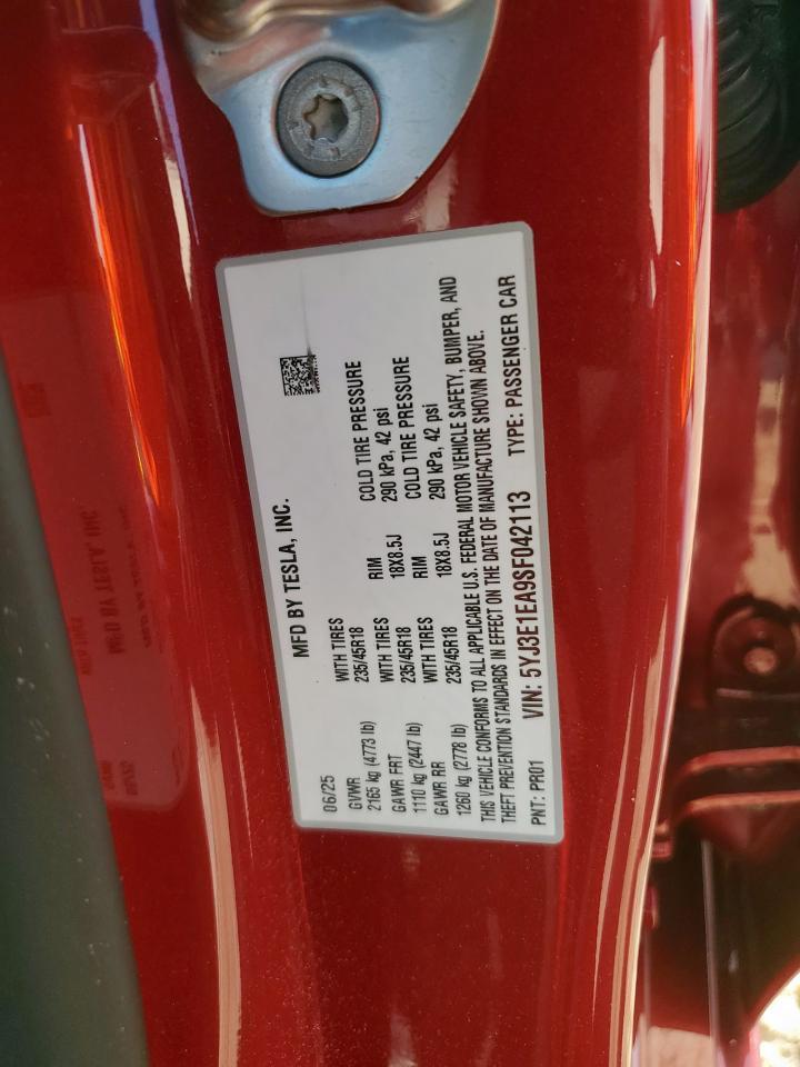 2025 TESLA MODEL 3