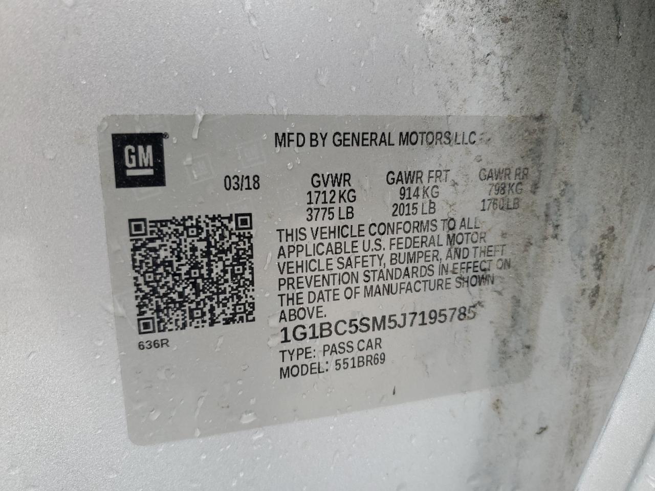 2018 CHEVROLET CRUZE