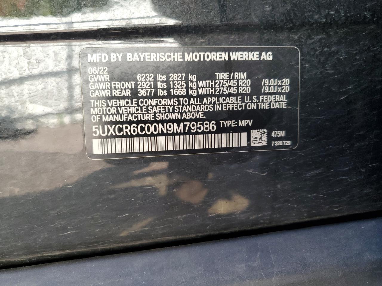 2022 BMW X5