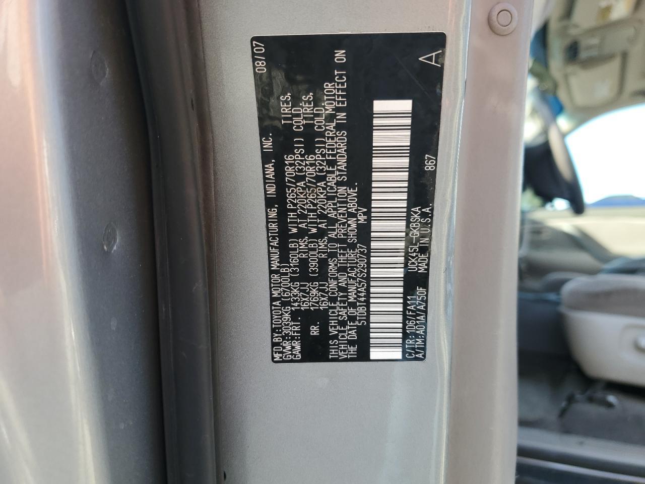 2007 TOYOTA Sequoia