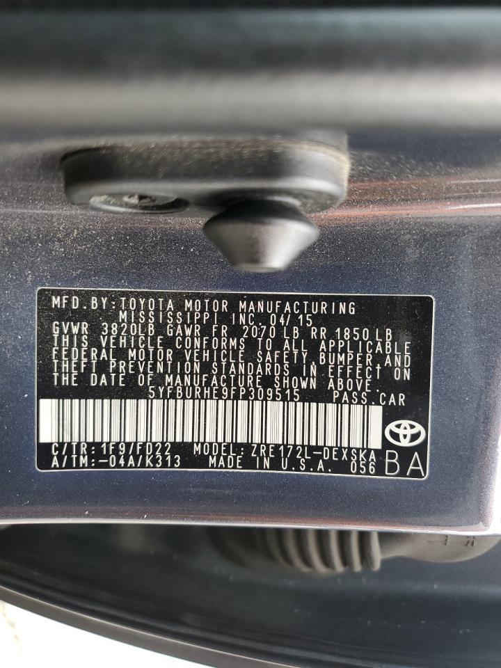 2015 TOYOTA COROLLA