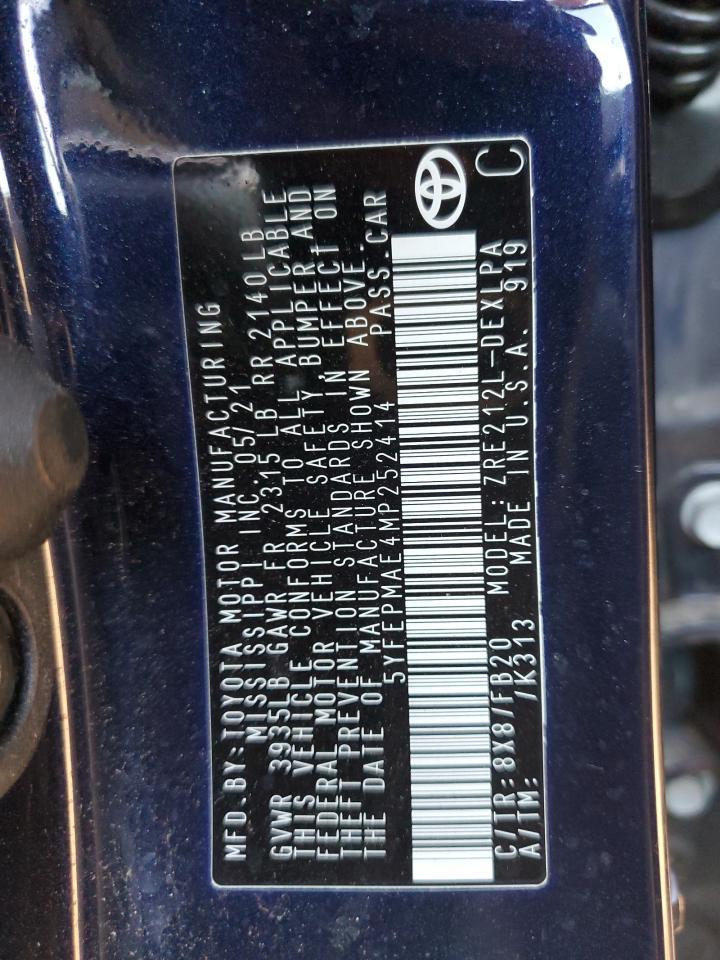 2021 TOYOTA COROLLA