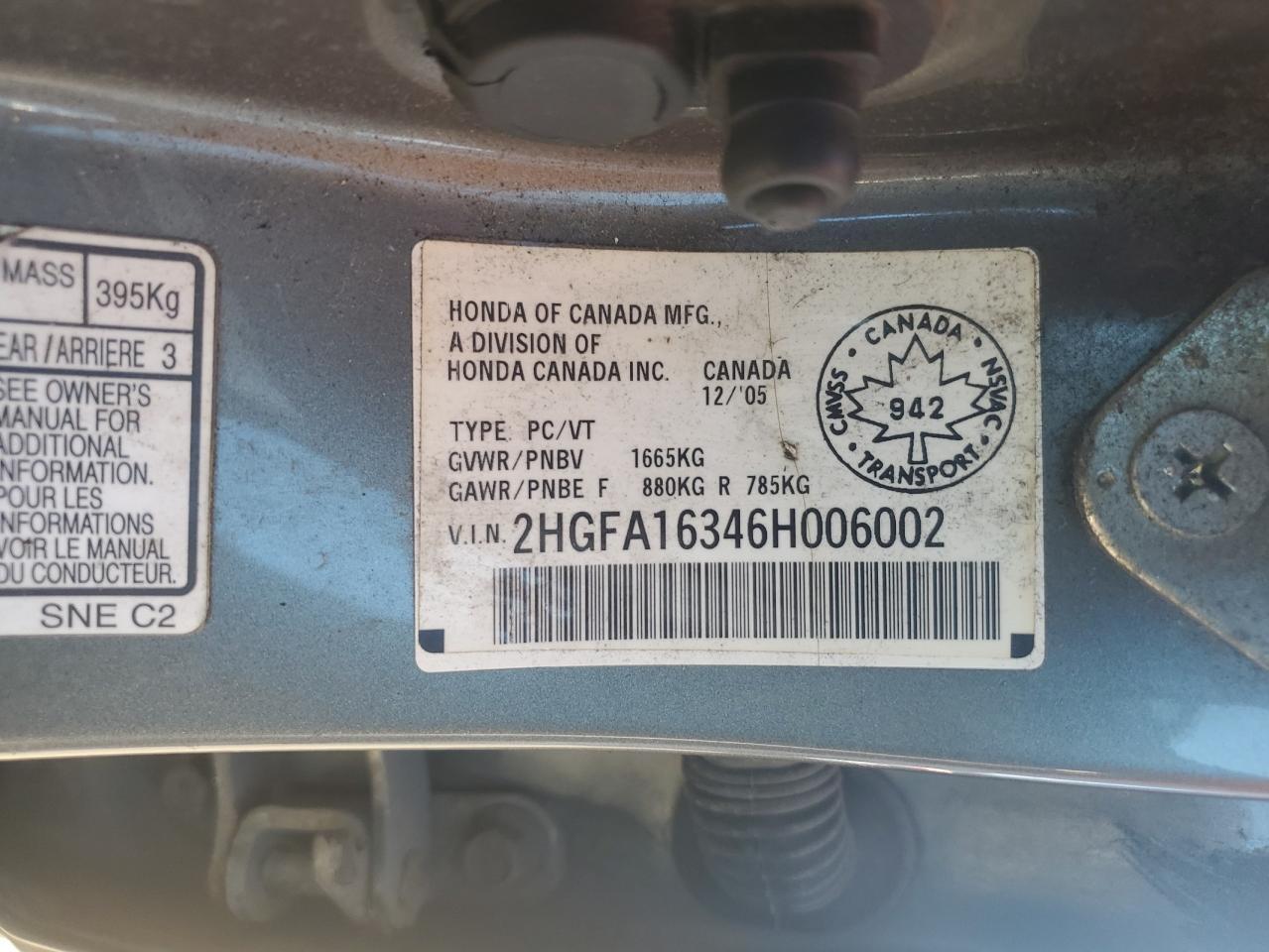 2006 HONDA CIVIC
