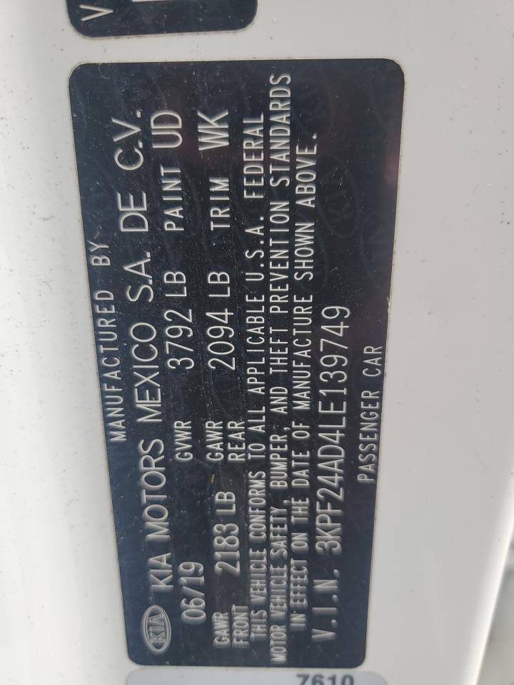 2020 KIA FORTE