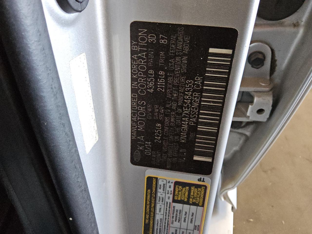 2014 KIA OPTIMA
