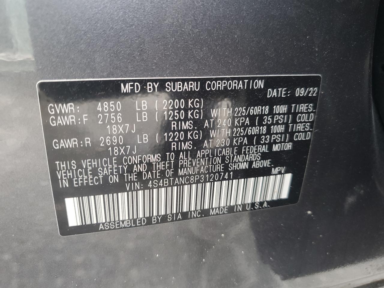 2023 SUBARU Outback