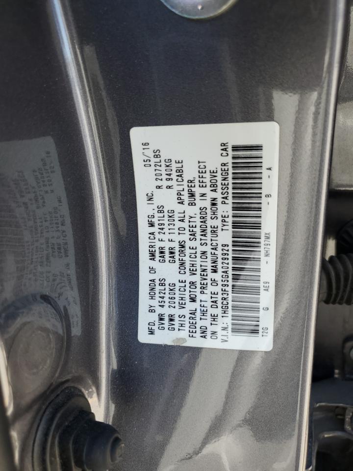 2016 HONDA ACCORD