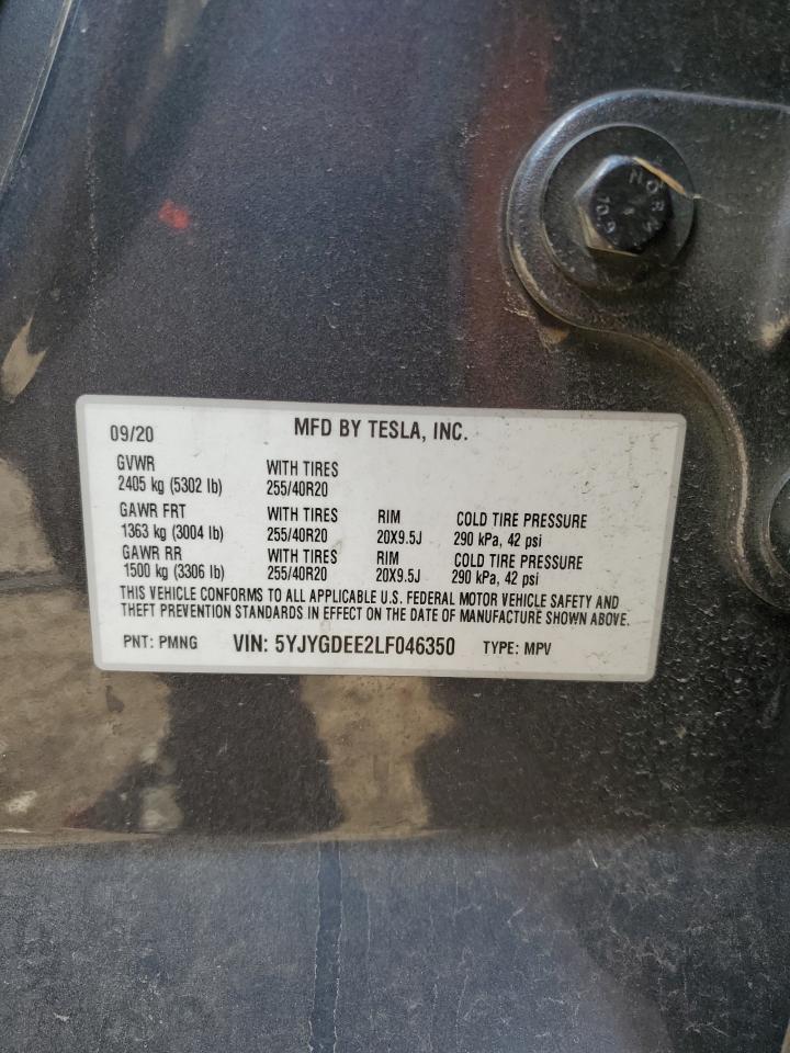 2020 TESLA MODEL Y