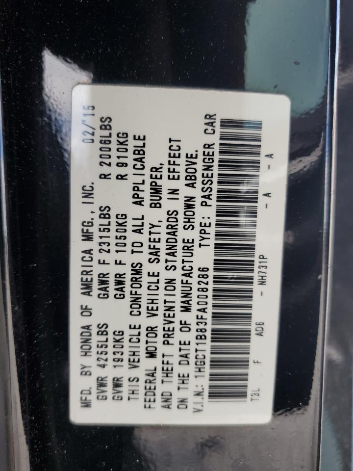 2015 HONDA ACCORD