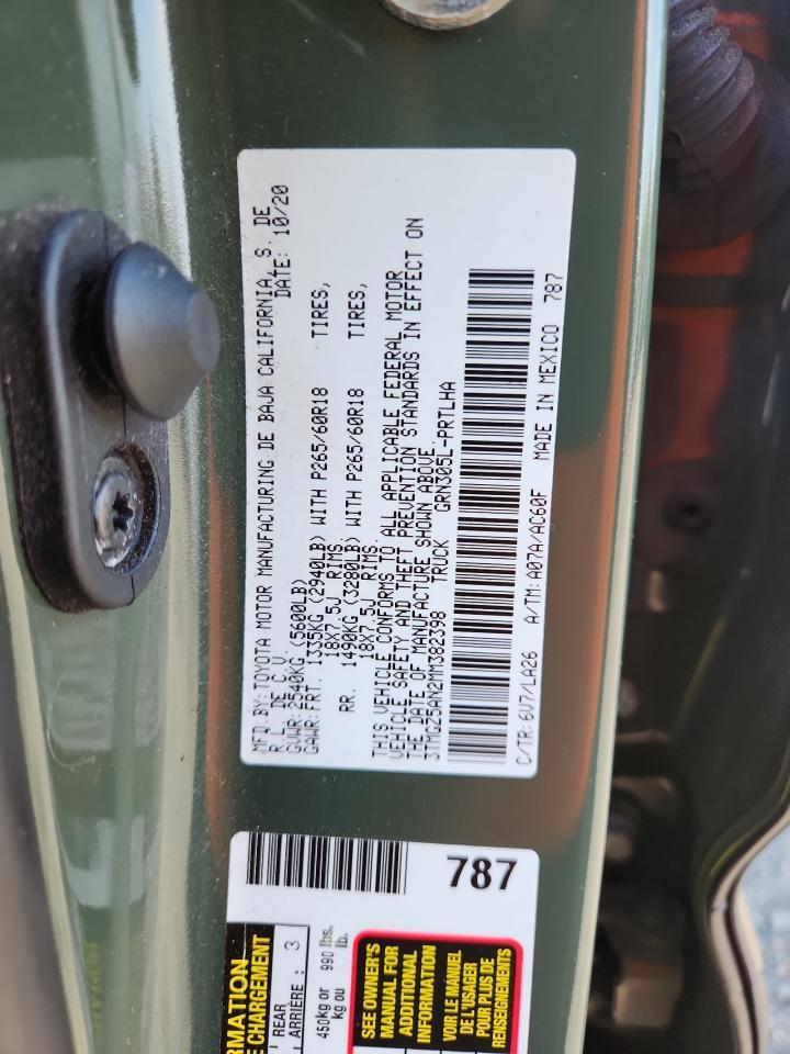 2021 TOYOTA TACOMA