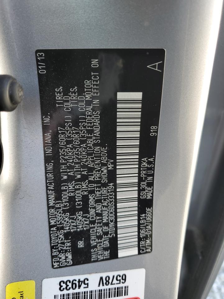 2013 TOYOTA SIENNA