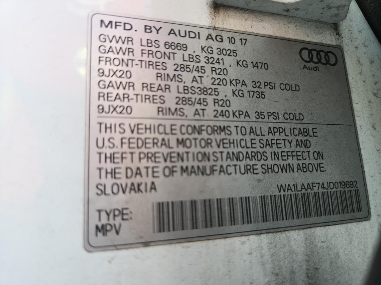 2018 AUDI Q7