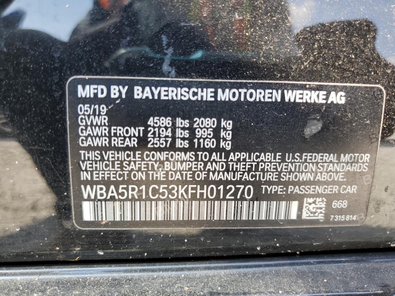 2019 BMW 3 SERIES