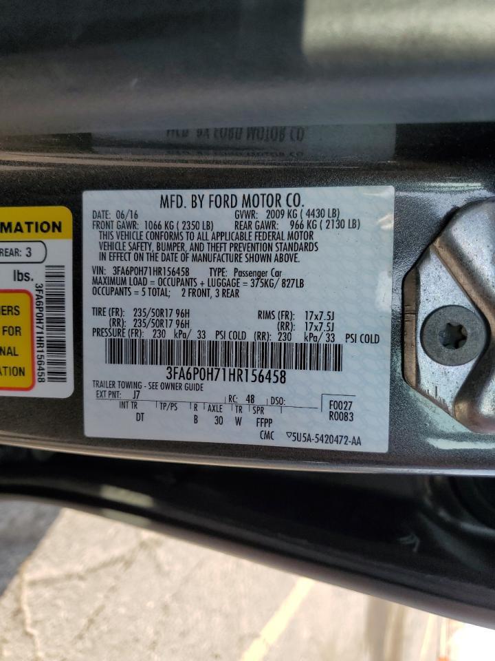 2017 FORD FUSION