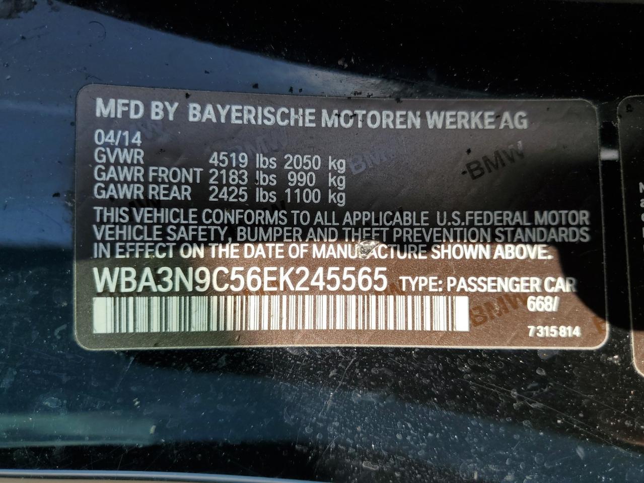 2014 BMW 4 Series