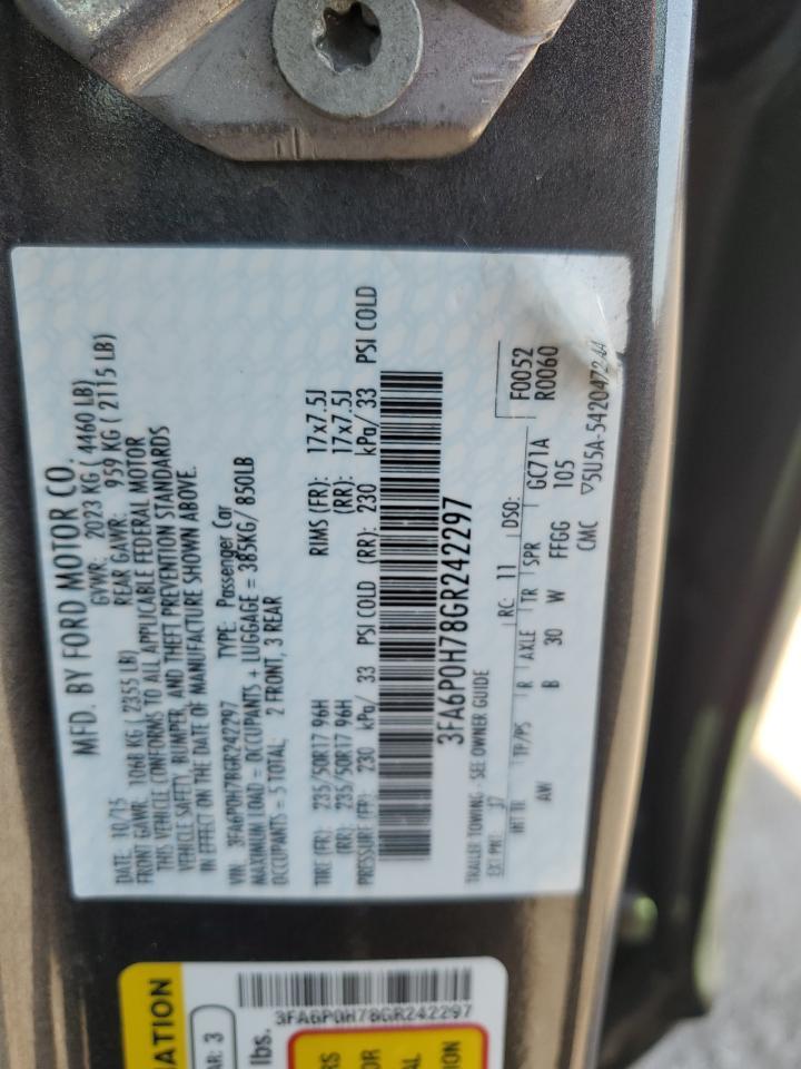 2016 FORD FUSION