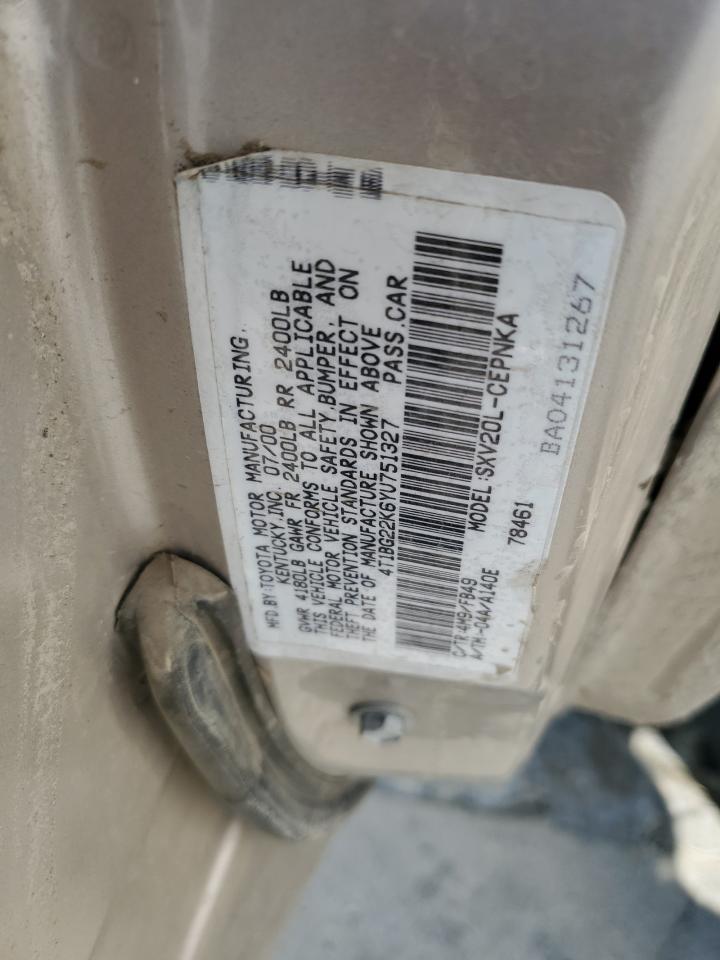 2000 TOYOTA CAMRY