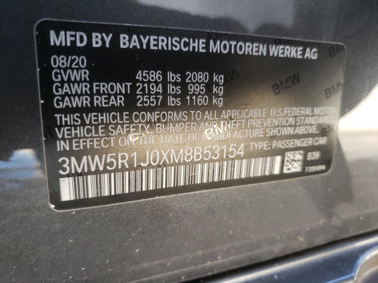 2021 BMW 3 SERIES