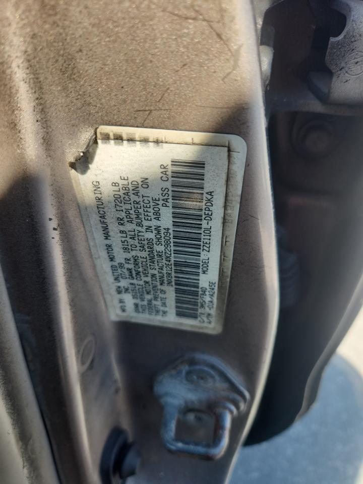 1999 TOYOTA COROLLA