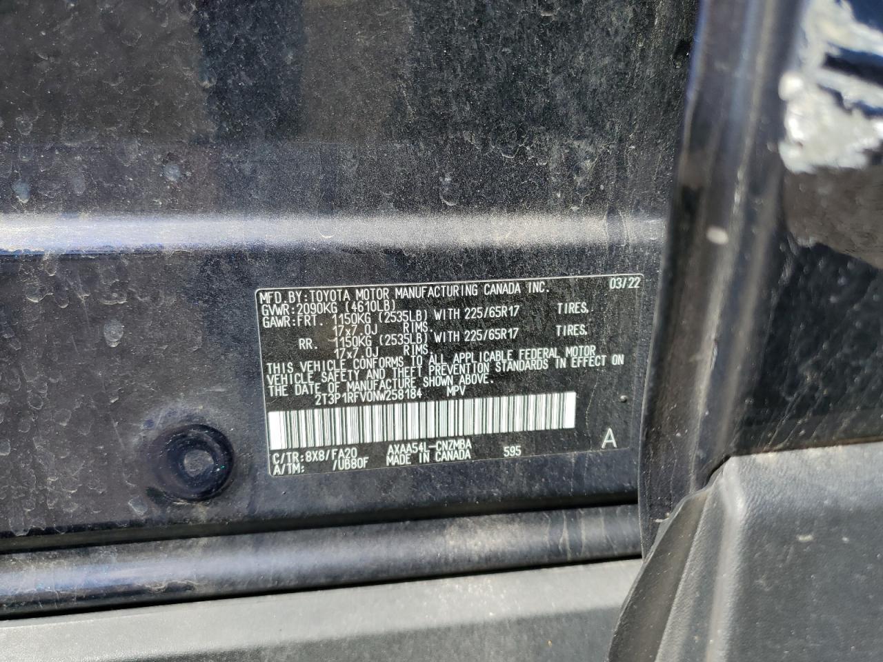 2022 TOYOTA RAV4