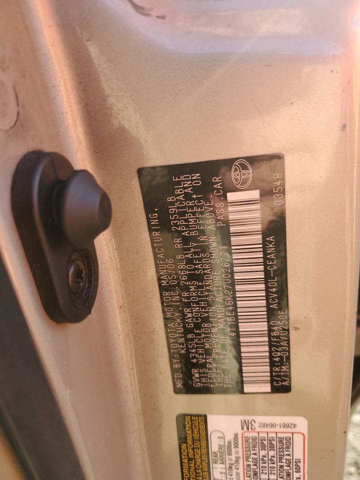 2007 TOYOTA CAMRY