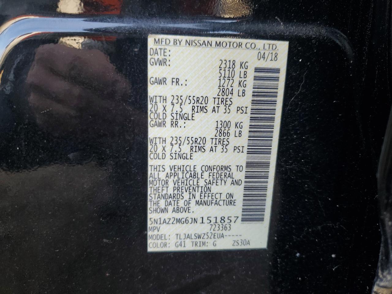 2018 NISSAN MURANO