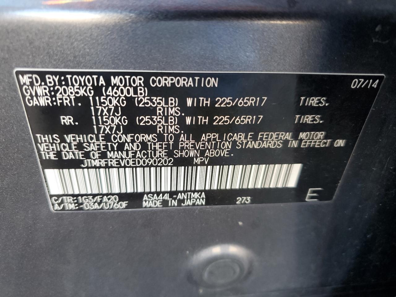 2014 TOYOTA RAV4