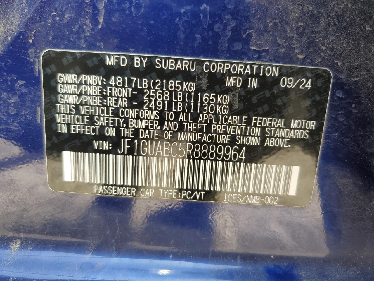 2024 SUBARU IMPREZA
