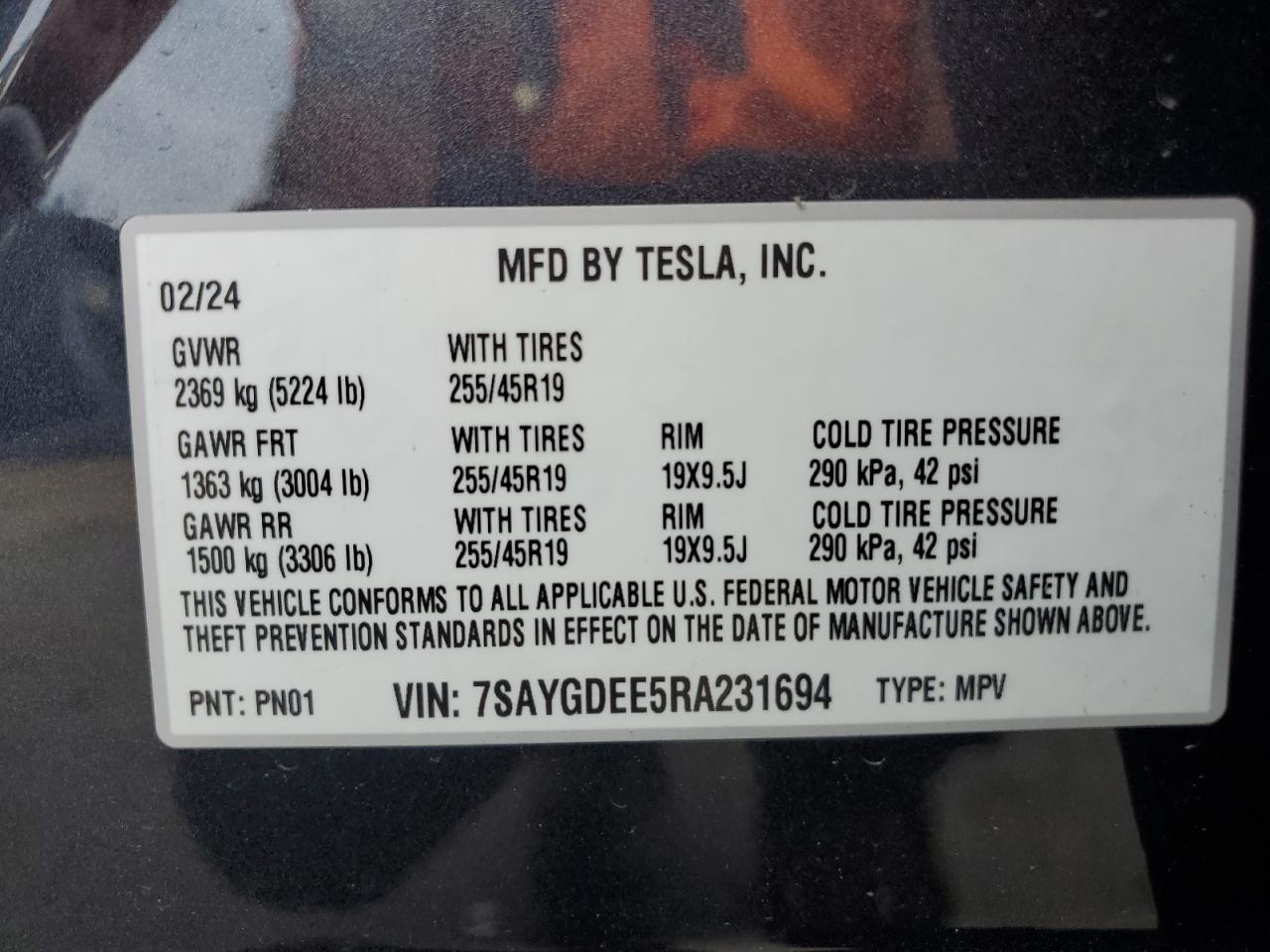 2024 TESLA MODEL Y