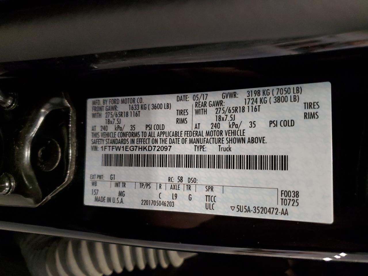 2017 FORD F-150