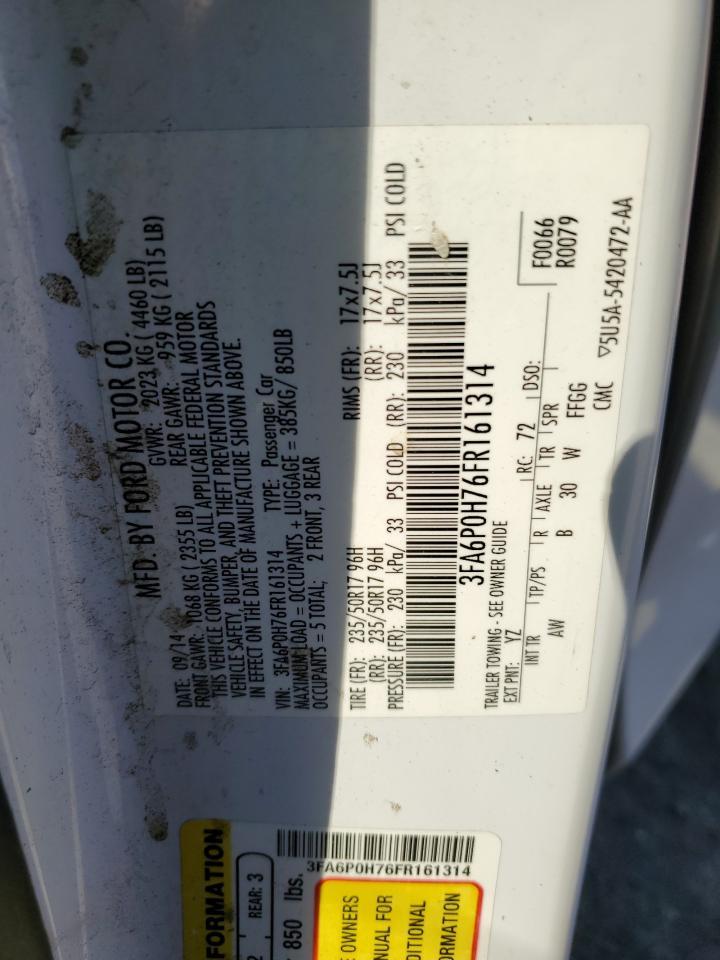 2015 FORD FUSION