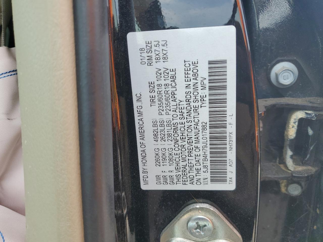 2018 ACURA RDX
