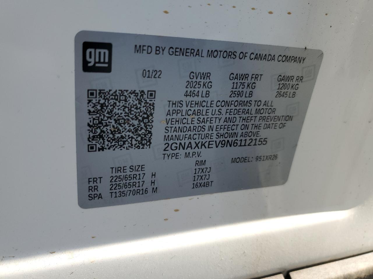 2022 CHEVROLET EQUINOX
