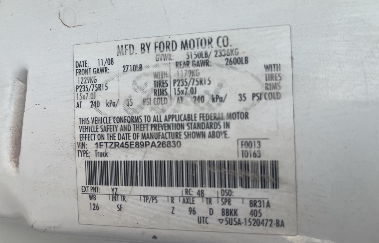 2009 FORD RANGER