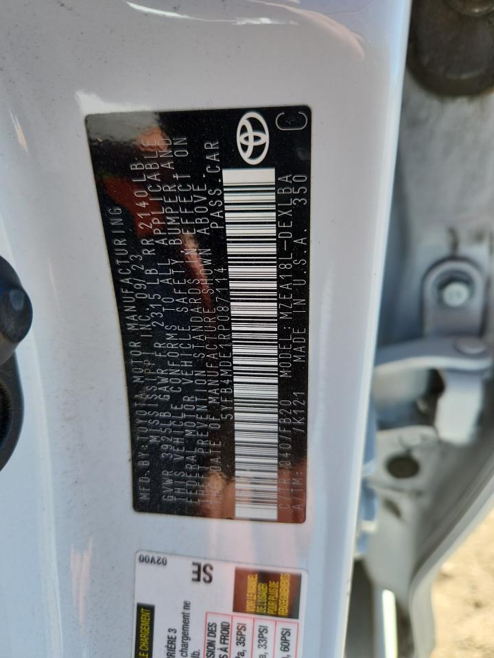 2024 TOYOTA COROLLA